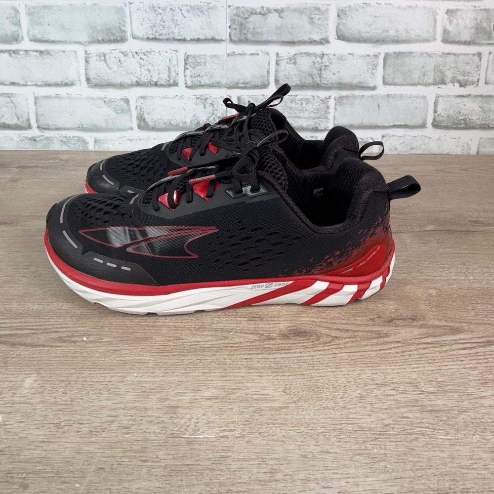 Altra Torin 4 Plush Running Shoes Mesh Black Red Mens 11.5